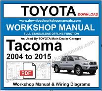 Toyota Tacoma Service Repair Workshop Manual